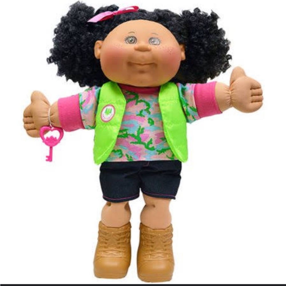 Cabbage Patch Kids 14 Doll - Brown Eyes - Adventure toy girls plush curly